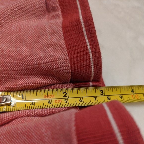 Michael Kors Mens Slim Fit Pink Red Polo Shirt M Short Sleeve Pullover Logo - Picture 8 of 10